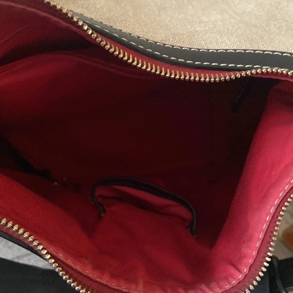 Dooney & Burke 1975 Tan Canvas Slouch type purse - Picture 4 of 5